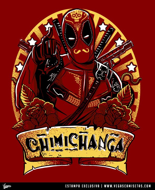 Camiseta Deadpool Chimichanga