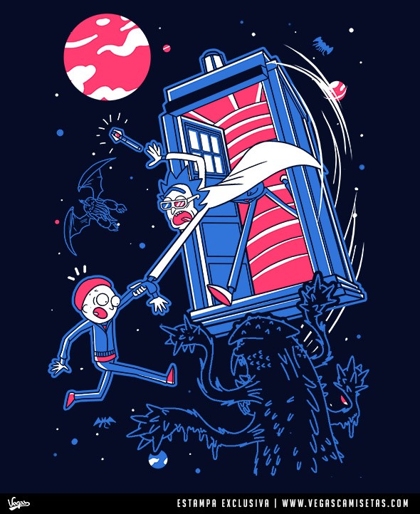 Camiseta Space and Monsters